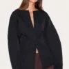 Prettylittlething Black Cocoon Sleeve Cinched Waist Blazer -Pretty Little Thing Shop d971bcde95652fe3fb7c5a2f2ba658249b08c914 CNM0739 1 black cocoon sleeve cinched waist blazer