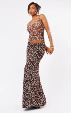 Prettylittlething Leopard Printed Lined Mesh Maxi Skirt -Pretty Little Thing Shop da217eec84fb41664e41b97d2e879206da1c23a0 CNI8004 4 leopard printed lined mesh maxi skirt