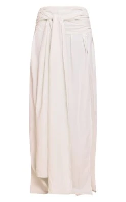 Prettylittlething Cream Floaty Woven Knot Front Maxi Skirt -Pretty Little Thing Shop da7facb94ffc1849569f8b621566bca9955a12f5 CNN0503 5 cream floaty woven knot front maxi skirt