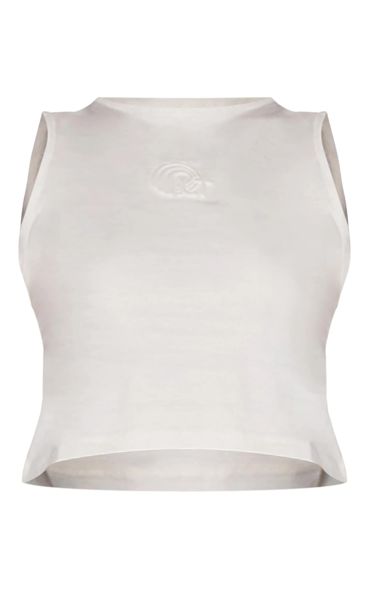 Prettylittlething Cream Embossed Sleeveless Cotton Top 5 Prettylittlething Cream Embossed Sleeveless Cotton Top - Image 5