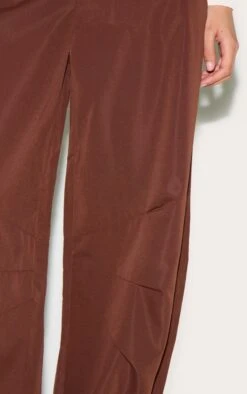 Prettylittlething Chocolate Woven Tailored Cocoon Leg Pants -Pretty Little Thing Shop db38feb0b02e3edcaaa098d0965b7c62ae058714 CNM0635 4 chocolate woven tailored cocoon leg trousers