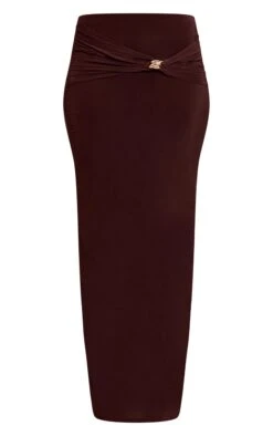 Chocolate Slinky Cut Out Twist Detail Trim Mid Rise Maxi Skirt 9 Chocolate Slinky Cut Out Twist Detail Trim Mid Rise Maxi Skirt -Pretty Little Thing Shop db3c4e637c98be6b403fcf0fbc4a82307b855c60 CNO2481 5 chocolate slinky cut out twist detail trim mid rise maxi skirt