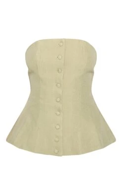 Prettylittlething Sage Green Woven Structured Bandeau Vest 9 Prettylittlething Sage Green Woven Structured Bandeau Vest -Pretty Little Thing Shop db9ba8c413081dea572a1fed9c36aad488d10c01 CNN0879 5 sage green woven structured bandeau waistcoat