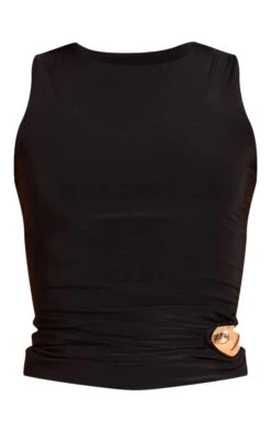 Prettylittlething Black Slinky Sleeveless Trim Detail Top -Pretty Little Thing Shop dbbe9af26e5f7a48a4acc392c4884b8485b9c4c6 CNN3258 5 black slinky sleeveless trim detail top