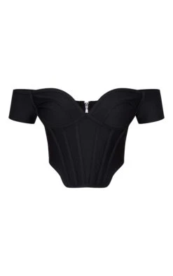 Prettylittlething Black Bandage Dip Hem Bust Cup Bardot Corset -Pretty Little Thing Shop dc01ee7f2a6ebd4d49863e7f951bfbe6c82eb991 cng4024 5