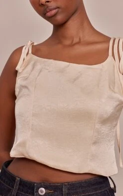 Oyster Satin Strappy Ruched Top 7 Oyster Satin Strappy Ruched Top -Pretty Little Thing Shop dca5720ff614359e3012700208326ce9ab173c13 CNN9735 4 oyster satin strappy ruched top