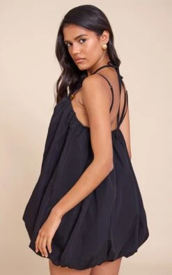 Prettylittlething Black Halterneck Bead Detail Puffball Dress -Pretty Little Thing Shop dcc5e5bf204bca8a8efb54d5a38b4dad42622deb CNM5903 2 black halterneck bead detail puffball dress