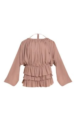 Mushroom Chiffon Frill Detail Romper -Pretty Little Thing Shop dcd86d9e56d965964b6f7af9be362d9f9f1eb8d4 CNO0488 5 mushroom chiffon frill detail playsuit