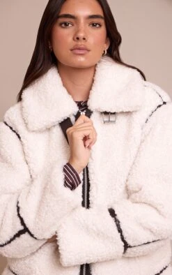 Cream Borg Panel Detail Aviator -Pretty Little Thing Shop dce705ded566f46a0512734163b012fd2c6086a3 CNO0304 4 cream borg panel detail aviator