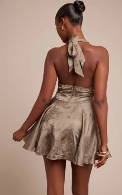 Prettylittlething Olive Satin Jacquard Mini Shift Dress -Pretty Little Thing Shop dd1473d898f5cfe540c167b4b4f3f8cfc25dfd46 CNO3091 2 olive satin jacquard mini shift dress