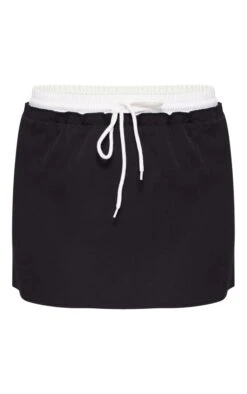 Prettylittlething Black Woven Double Waistband Mini Skirt -Pretty Little Thing Shop dd2f1b5130250483292ce8b99bee5d836de80849 cni8142 6