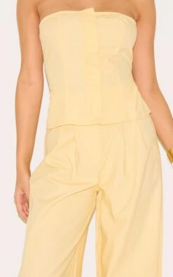 Prettylittlething Lemon Linen Blend Tailored Bandeau Wide Leg Jumpsuit 8 Prettylittlething Lemon Linen Blend Tailored Bandeau Wide Leg Jumpsuit -Pretty Little Thing Shop dd6507866e91951a007a79b8c52f307791a7ec71 CNM3424 4 lemon linen blend tailored bandeau wide leg jumpsuit