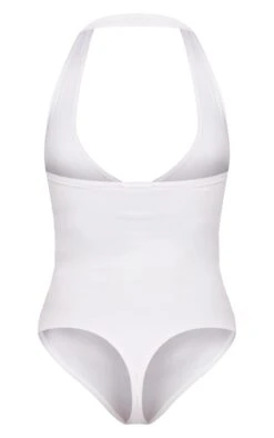Prettylittlething White Contour Halterneck Bodysuit -Pretty Little Thing Shop de340efd00d03096798e9faea9450e53f1706e60 cnk1256 6