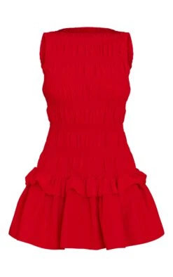 Prettylittlething Red Tailored Shirred Frill Shift Dress 9 Prettylittlething Red Tailored Shirred Frill Shift Dress -Pretty Little Thing Shop de678ad97bbbff374b338ba20e4619c9fd458bd3 CNM7226 5 red tailored shirred frill shift dress