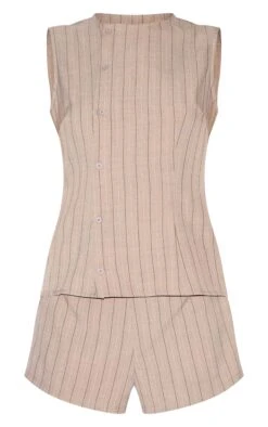 Prettylittlething Brown Pinstripe Linen Asymmetric Button Down Romper 9 Prettylittlething Brown Pinstripe Linen Asymmetric Button Down Romper -Pretty Little Thing Shop de8643c653d7cb99caa2e080dd1718ef86993b08 CNL9231 5 brown pinstripe linen asymmetric button down playsuit