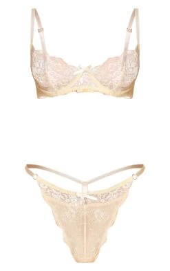 Prettylittlething Butter Yellow Lace Underwire Lingerie Set -Pretty Little Thing Shop defbb839a27b362e03cfdad3e30e6b78cbdfd05f CNO5070 5 butter yellow lace underwire lingerie set