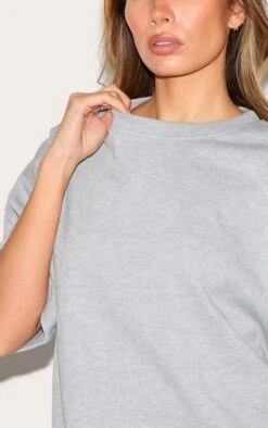 Prettylittlething Grey Jersey Oversized T-shirt -Pretty Little Thing Shop df53a14229946ab42e8db1737be3b4b5bb098953 CNL8716 4 grey jersey oversized t shirt