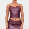 Prettylittlething Burgundy Matte Faux Leather Lace Trim Cami Top 10 Prettylittlething Burgundy Matte Faux Leather Lace Trim Cami Top -Pretty Little Thing Shop dfa6c189ef9a830f6a0cbeba1a2bb554a2900900 cnk1904 1