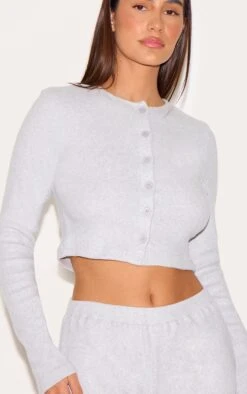 Prettylittlething Ash Grey Brushed Rib Button Cardigan 8 Prettylittlething Ash Grey Brushed Rib Button Cardigan -Pretty Little Thing Shop dfbec9f189fcab85360432d0c1097b58cb9fccd0 CNM1223 4 ash grey brushed rib button front cardigan