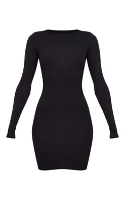 Prettylittlething Basic Black Jersey Long Sleeve Bodycon Dress -Pretty Little Thing Shop dfdb46a28f5504c84cfb13a46e9bbaffae1d0ef7 CLV9836 5 basic black jersey long sleeve bodycon dress