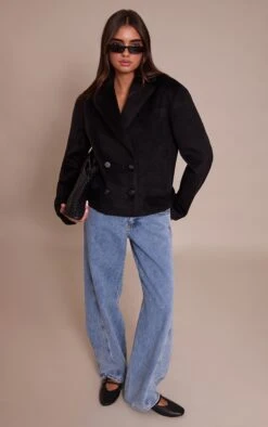 Prettylittlething Black Brushed Wool Cropped Trench Coat 7 Prettylittlething Black Brushed Wool Cropped Trench Coat -Pretty Little Thing Shop e025c0e4e0d035a35542f2832b397fa6e8aaa0f0 CNN8392 3 black brushed wool cropped trench coat