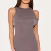 Prettylittlething Dark Grey Asymmetric Ribbed Bodycon Dress -Pretty Little Thing Shop e07819f33391cf9626956d071571d55ef38e888f CNM1338 1 dark grey asymmetric ribbed bodycon dress