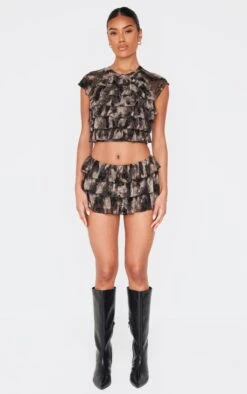 Prettylittlething Charcoal Grey Devore Mesh Ruffle Top -Pretty Little Thing Shop e07c591f489639201007cbd56f4f014a02bff187 cnl0723 3