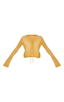 Prettylittlething Olive Ladder Knit Sheer Cropped Tie Front Top -Pretty Little Thing Shop e0be1e1813b5a0c8fa8299ea1a87738eeea988f7 CNL3273 5 olive ladder knit sheer cropped tie front top