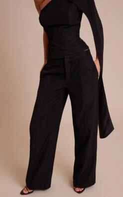 Prettylittlething Black Tailored Woven Seam Detail Pants -Pretty Little Thing Shop e2b4e37d27d99706feac890ade4ba804197067cc CNO6715 2 black tailored woven seam detail trousers