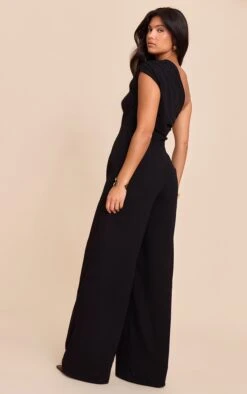 Prettylittlething Black Chiffon One Shoulder Ruched Jumpsuit 6 Prettylittlething Black Chiffon One Shoulder Ruched Jumpsuit -Pretty Little Thing Shop e4030089cd58a4bcf0a6ae0938669f9da432eaf6 CNN5494 2 black chiffon one shoulder ruched jumpsuit
