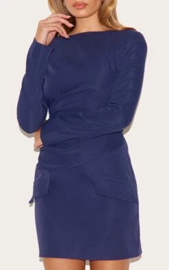 Prettylittlething Navy Tailored Woven Ruched Detail Long Sleeve Bodycon Dress 8 Prettylittlething Navy Tailored Woven Ruched Detail Long Sleeve Bodycon Dress -Pretty Little Thing Shop e45c3407f42eb479400cd98aba6c40f94a425f33 CNL7530 4 navy tailored woven ruched detail long sleeve bodycon dress