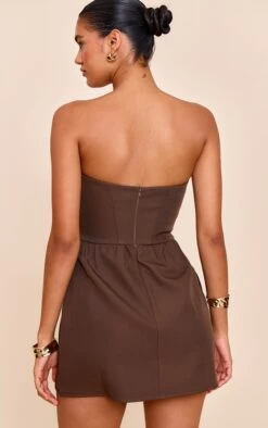 Prettylittlething Charcoal Woven Bandeau Pocket Detail Shift Dress -Pretty Little Thing Shop e4a57d0b27deef94606746f89ff809be6a9f8b70 CNN3827 2 charcoal woven bandeau pocket detail shift dress