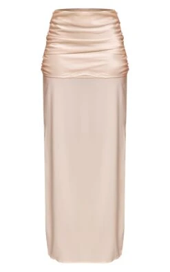 Prettylittlething Cream Satin Overlay Chiffon Maxi Skirt -Pretty Little Thing Shop e4db8e70ea09da3d1cb16a3c9ea5b07262ea177a CNN7481 5 cream satin overlay chiffon maxi skirt