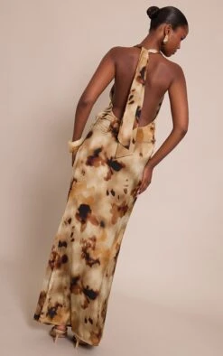 Prettylittlething Green Abstract Print Satin Ombre Print Cowl Neck Maxi Dress -Pretty Little Thing Shop e50588902c15ced7d8ff4349fb0962c419736818 CNO3142 2 green abstract print satin ombre print cowl neck maxi dress