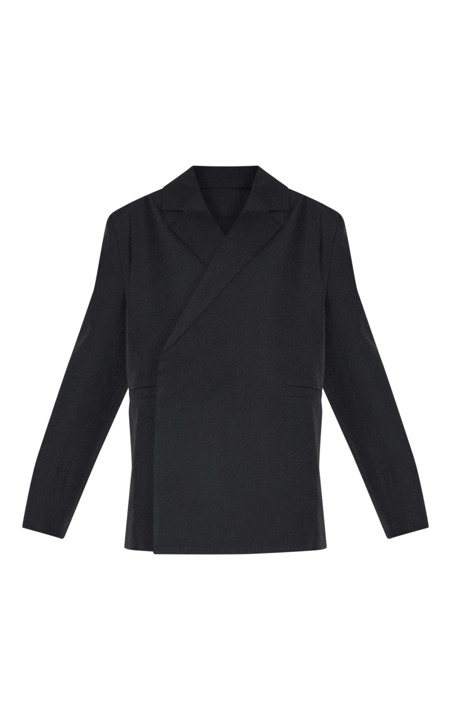 Prettylittlething Black Tailored Woven Blazer 5 Prettylittlething Black Tailored Woven Blazer - Image 5