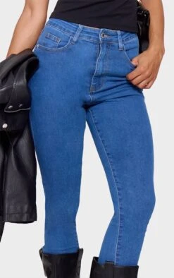 Prettylittlething L30 Mid Blue 5 Pocket Skinny Jeans -Pretty Little Thing Shop e643b5135bbf08a67c3c26f62360c1b81e0102b6 cmc4088 4