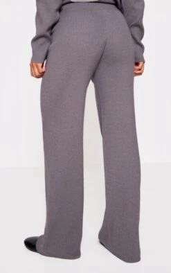 Prettylittlething Grey Light Rib Knit Wide Leg Pants -Pretty Little Thing Shop e6f6fde0f2f61e1c73b8f7e8707f5b47c3de7357 CNJ2099 3