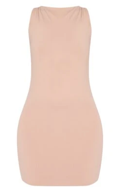 Prettylittlething Taupe Soft Touch Ruched Mini Dress -Pretty Little Thing Shop e7179b5384b0b65b51eec8b90702ecdd846b90d1 CNM7272 5 taupe soft touch ruched mini dress
