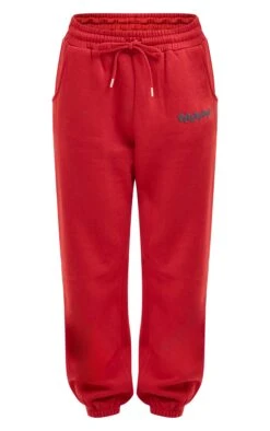 Prettylittlething Cherry Red PLT Studio Archive Puff Print Drawstring Cuffed Sweatpants -Pretty Little Thing Shop e7ccb4664f0364cc2ddb5a2c063810429d635909 cnk0907 5