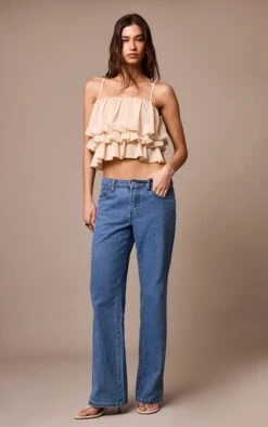 Prettylittlething Cream Chiffon Layered Puffball Cami Top -Pretty Little Thing Shop e7f27dca90784173e7cb833b0efa66ed81cc0092 CNM4354 3 cream chiffon layered puffball cami top