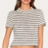 Prettylittlething Black Textured Striped Top -Pretty Little Thing Shop e813ff81b0929ef6bb77e8089e3220634fc0f403 CNM7401 1 black textured striped top