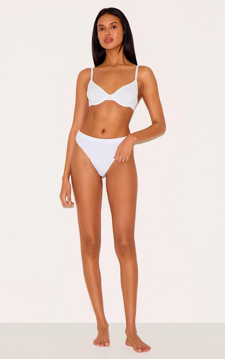 Prettylittlething White Non Cupped Underwired Bra 3 Prettylittlething White Non Cupped Underwired Bra - Image 3