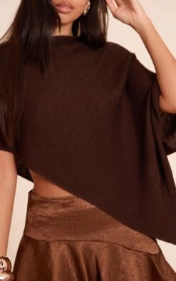 Prettylittlething Chocolate Fine Knit Poncho Style Top 8 Prettylittlething Chocolate Fine Knit Poncho Style Top -Pretty Little Thing Shop e8ac86787350477513441557542243497f079915 CNO8216 4 chocolate fine knit poncho style top