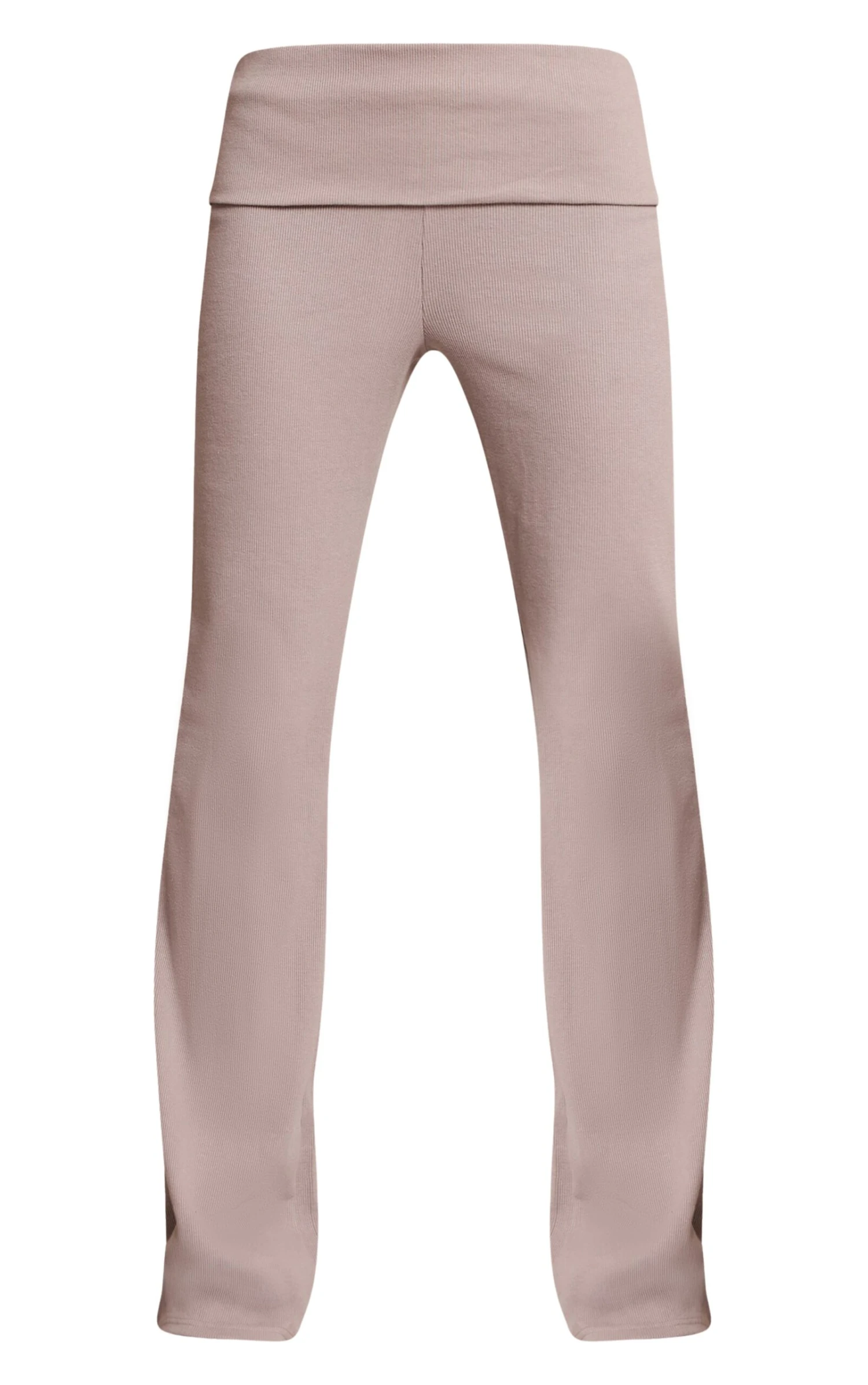 Prettylittlething Ash Grey Fold Over Straight Leg Pant 5 Prettylittlething Ash Grey Fold Over Straight Leg Pant - Image 5