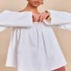 Prettylittlething White Peach Skin Floaty Bardot Top -Pretty Little Thing Shop e91c777539e88dcff784a6d19b9a4243f2e34a43 CNN0335 1 white peach skin floaty bardot top