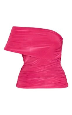 Fuschia Double Layer Slinky Overlay One Shoulder Top -Pretty Little Thing Shop e9d27235d5f75c0fa3cbf31b7e1e66052ac19a09 CNN9261 5 fuschia double layer slinky overlay one shoulder top