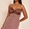 Chocolate Satin Bust Detail Mini Shift Dress -Pretty Little Thing Shop e9d6f79de87a20518bed762c646fafcddccbefb4 CNO0410 1 chocolate satin bust detail mini shift dress