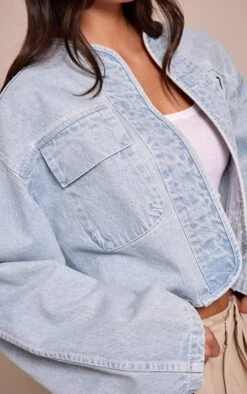 Prettylittlething Light Blue Curved Hem Cropped Denim Jacket -Pretty Little Thing Shop e9f6cc3a2e0dd08ba98f408c9987943e584c17fa CNN2920 4 light blue curved hem cropped denim jacket
