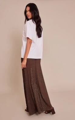 Prettylittlething Chocolate Lace Seam Detail Maxi Skirt -Pretty Little Thing Shop ea630302d15f39cea3ecb9f51bb7c48b69e66953 CNN5321 3 chocolate lace seam detail maxi skirt