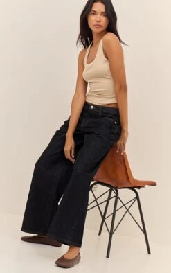 Oatmeal Soft Rib Scoop Neck Vest Top -Pretty Little Thing Shop ea6bd74a047e35d1c0d50b4a488e0fe76fd0cc05 CNO2425 3 oatmeal soft rib scoop neck vest top